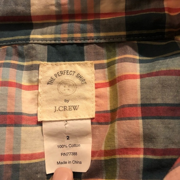 J crew plaid button up shirt - Picture 6 of 7